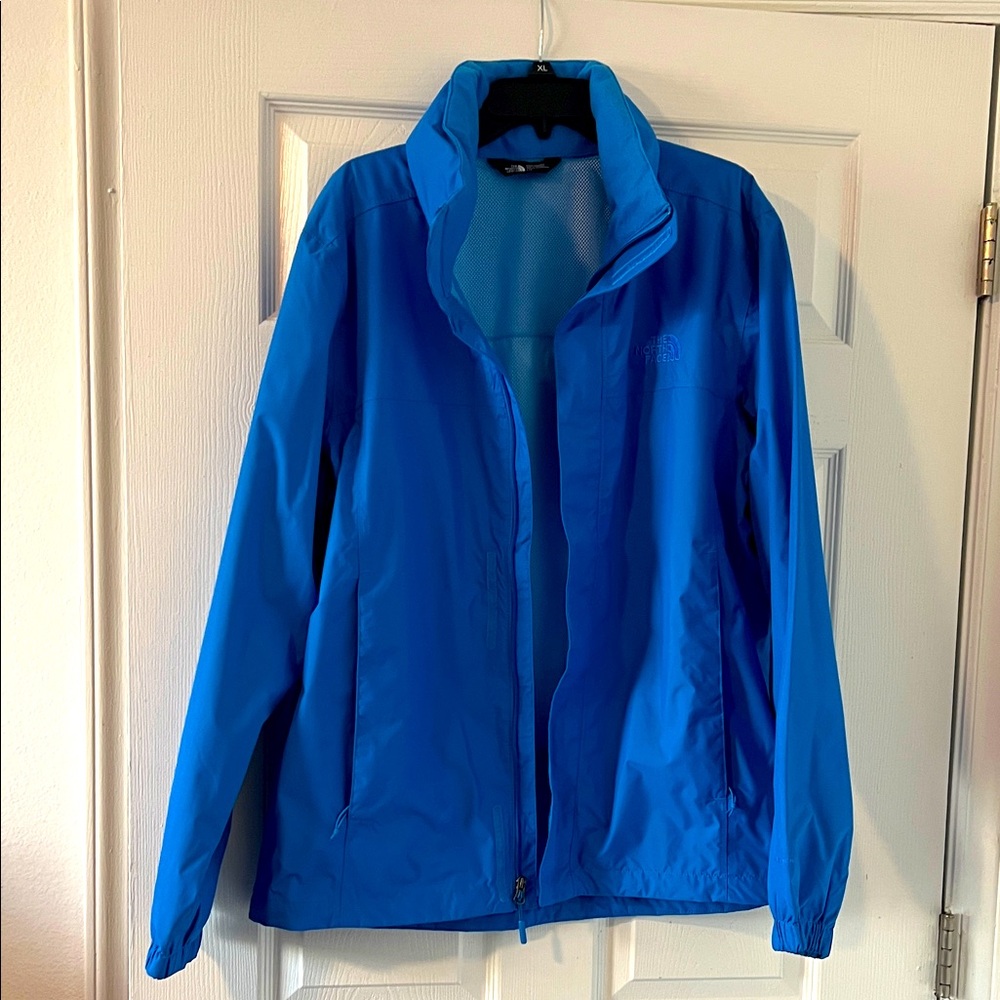 Like new!  Only worn three times.
The North Face Women's Bright Blue Snow Jacket